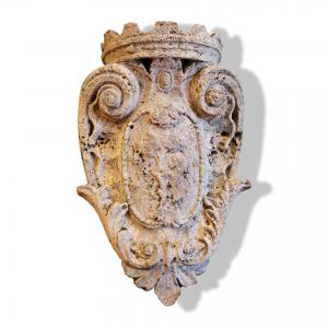 Antique stone coat of arms. 16th Century